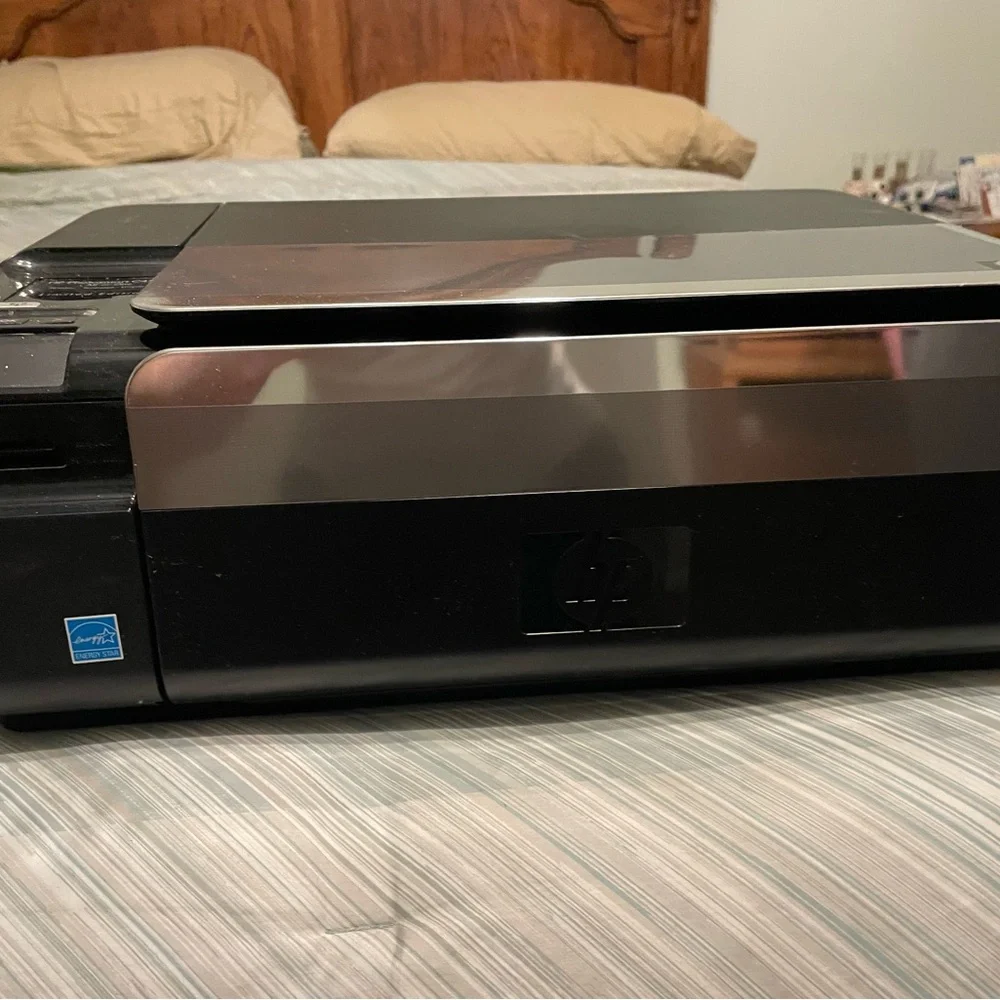 HP Photosmart C4599 Wireless All-in-One Printer - Black and Silver